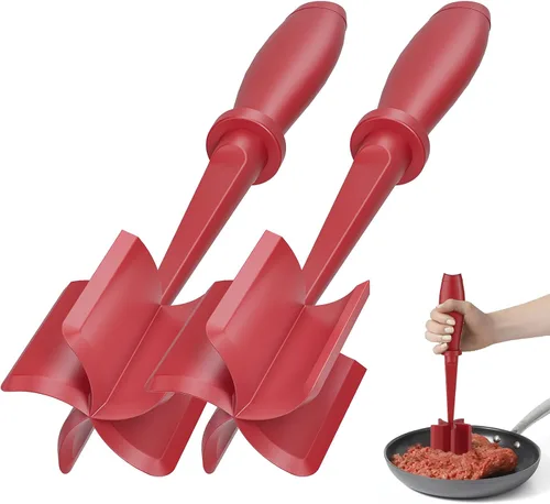 Vista 13 de Picadora de carne, mejora la picadora de hamburguesas, picadora de carne premium resistente al calor para carne molida de res, carne de pavo molida