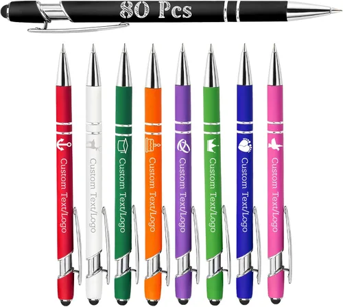 Vista 13 de Bolígrafos personalizados personalizados con nombre y logotipo, bolígrafo grabado, bolígrafos personalizados para oficina, negocios, lápiz