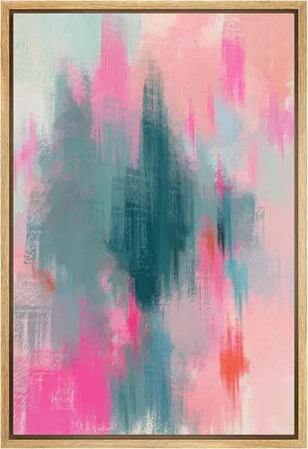 Vista 47 de MUDECOR Impresión en Lienzo Enmarcado Arte de Pared Pincelada Floral Abstracta en Tonos Neutros Cálidos Tonos Terrosos Ilustraciones Minimalismo