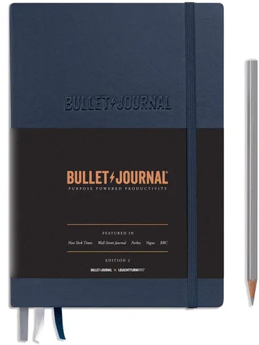 Vista 16 de LEUCHTTURM1917 The Official Bullet Journal Edition 2 - Cuaderno construido para BuJo, tamaño mediano A5 204 páginas de papel de 4.23 oz/m², con guía
