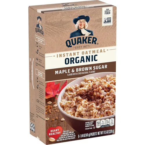 Vista 9 de Quaker, Avena instantánea sin gluten, arce y azúcar morena, 8