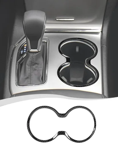 Vista 12 de Hoolcar Cubierta de Portavasos Delantero Compatible con Jeep Grand Cherokee 2011-2021, Accesorios Interiores, Negro