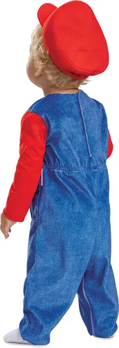 Vista 2 de Disfraz de Mario infantil, traje oficial de Super Mario Bros para bebés