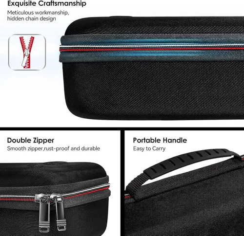 Vista 5 de iVoler Funda de transporte diseñada para cubierta de vapor, funda de transporte rígida protectora con adaptador de CA integrado, almacenamiento