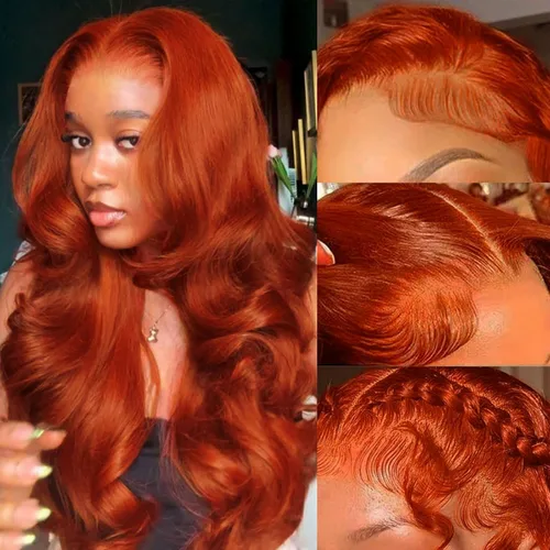 Vista 12 de Higlight - Pelucas de cabello humano con encaje frontal de color degradado, peluca de encaje frontal con abuelitos, peluca de cabello humano