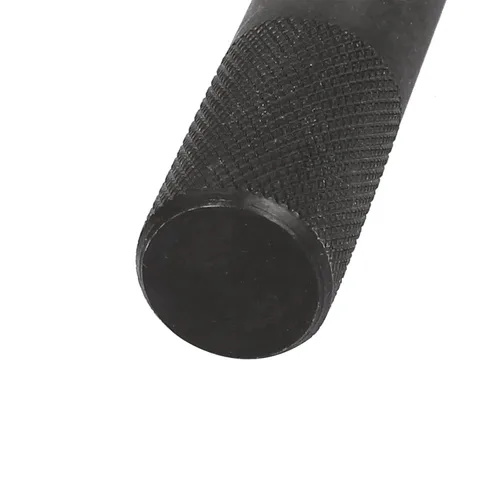 Vista 5 de uxcell 2pcs 0.591 in & 0.472 in Dia Metal Knurled Shank Hollow Hole Punch para correa de junta de cuero