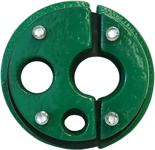 Vista 3 de Merrill MFG - Junta de pozo de hierro fundido de 4 pulgadas, tapa, placa superior dividida, caída simple de 1 pulgada