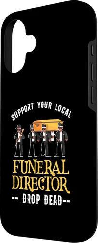 Vista 2 de Funny Funeral Director Mortician Embalmer Cemetery Case for iPhone 16