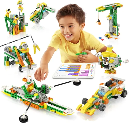 Vista 7 de Apitor Robot S Robot Kit de construcción de robot S, aplicación programable 10 en 1, kit de codificación de robot RC/robótica de automóvil