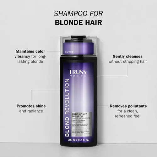 Vista 2 de TRUSS Rubio Revolución Rubio Champú para Cabello Tratado Colorido, 10 fl oz