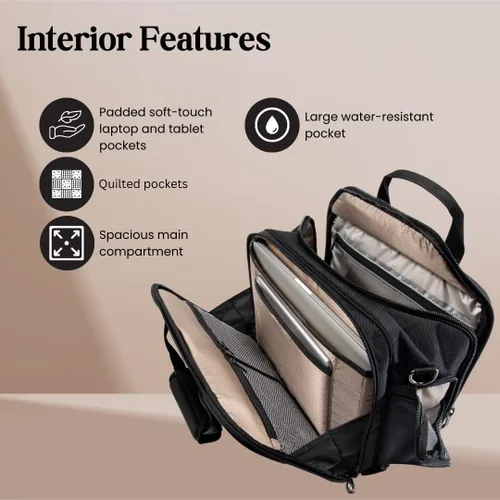 Vista 3 de Ricardo Beverly Hills Flight Essentials Softside Deluxe - Bolsa de embarque de lujo, tela de nailon balístico duradera, resistente al agua y a