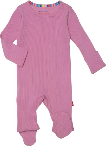 Vista 10 de Magnético Me Pijamas con piecitos de modal suave para bebé con cierre magnético rápido Pijama para niños y niñas, recién nacido a 24 meses