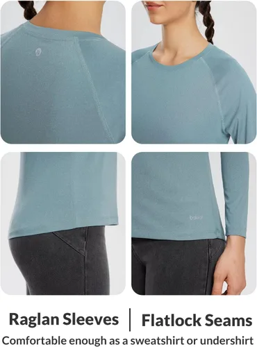 Vista 3 de BALEAF - Camiseta térmica de manga larga para mujer