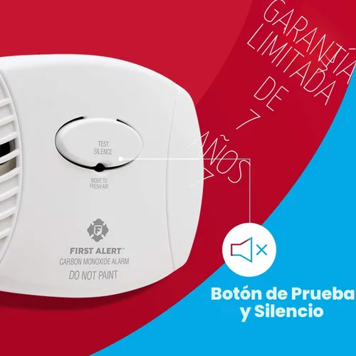 Vista 5 de First Alert - Alarma de monóxido de carbono de enchufar, con respaldo de batería