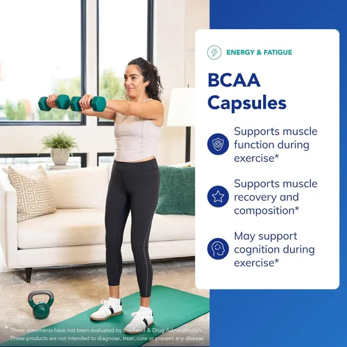 Vista 3 de Pure Encapsulations BCAA Cápsulas Suplemento hipoalergénico para apoyar la función muscular durante el ejercicio* 250 cápsulas