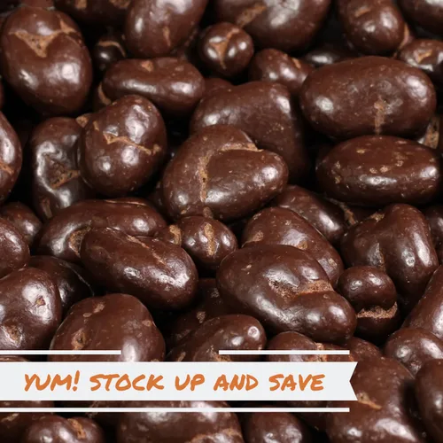 Vista 6 de It's Delish, bolsa a granel de 2 libras con cobertura de chocolate negro Nueces de chocolate y nueces a granel, chocolates, nueces dulces