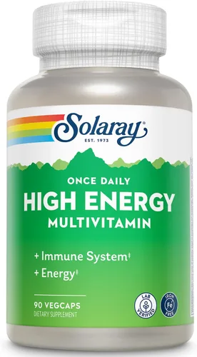 Vista 8 de SOLARAY Multivitamínico Once Daily de alta energía, sin hierro, sistema inmunológico y apoyo energético, ingredientes de base de alimentos