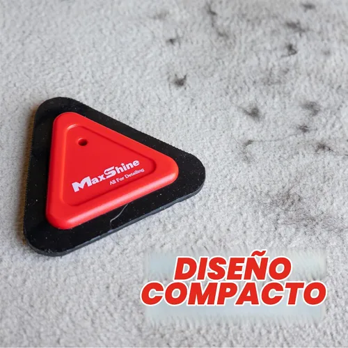 Vista 6 de Maxshine Mini herramienta universal para eliminar el pelo de mascotas, cepillo de dientes de 3 lados para interior del automóvil, alfombras, perros