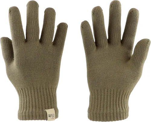 Vista 8 de Minus33 Merino Wool, guantes de lana, con revestimiento, negros Gris ceniza