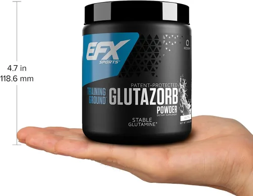 Vista 8 de EFX Sports Training Ground Glutazorb Powder Suplemento de glutamina altamente concentrado, pH correcto, digestión y apoyo inmunológico, 140