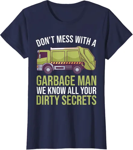 Vista 14 de Camiseta de camión de basura Don't Mess With A Basbage Man
