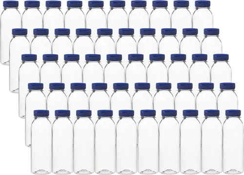 Vista 8 de Rani - Botellas de plástico transparente Botella PET de 8 onzas con tapas abatibles Sin BPA Uso doméstico y comercial, recipientes