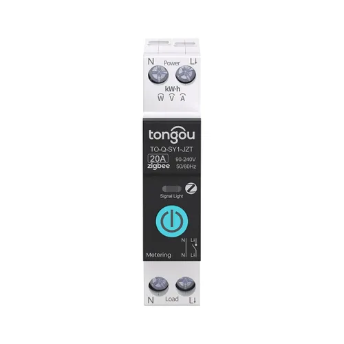 Vista 13 de TONGOU Interruptor inteligente ZigBee DIY 10A Interruptor para carril DIN 1P+N 90-240VAC Monitoreo de energía en tiempo real Control remoto