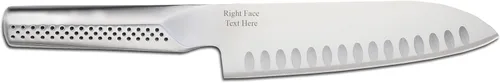 Vista 3 de Global Cuchillo Santoku de acero inoxidable Ukon hueco de 7 pulgadas