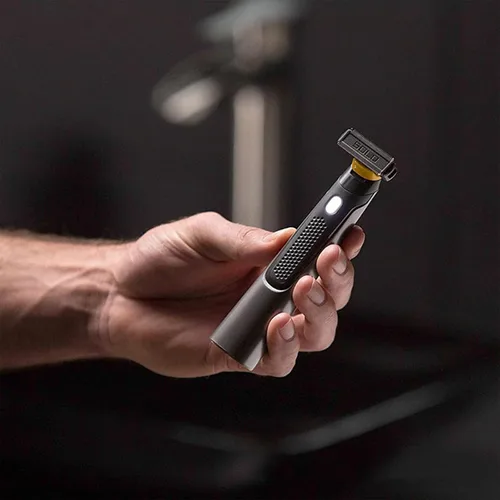 Vista 3 de Afeitadoras de papel de aluminio para hombre, afeitadora eléctrica híbrida y recortadora de barba para hombres con peine facial 4 en 1 y kit