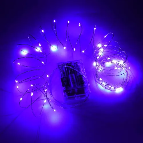 Vista 2 de Karlling - Luces de Halloween que funcionan con pilas, luces de Halloween que funcionan con pilas con 8 modos de parpadeo y temporizador