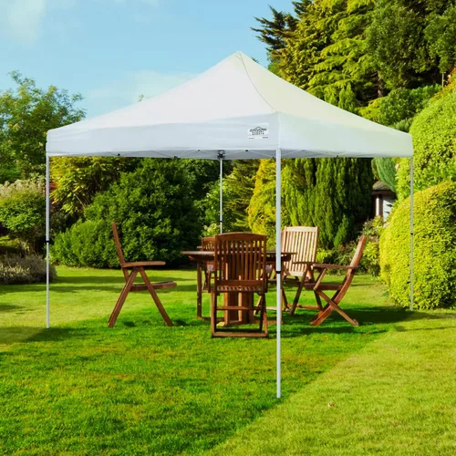 Vista 4 de Caravan Canopy M Series Pro 2 - Tienda de campaña desplegable con patas rectas, 10 x 10 pies, color blanco