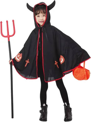 Vista 2 de Disfraz de Halloween de Navidad para niños con capucha para niñas y niños de 1 a 5 años