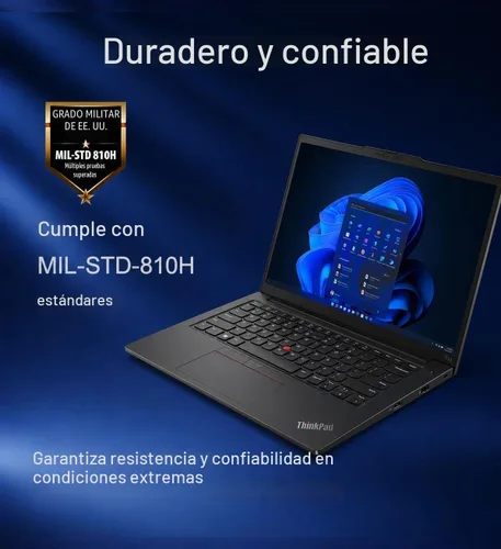 Vista 5 de Lenovo ThinkPad E14 Gen 6 Business Laptop (14" FHD+ antirreflejo, AMD Ryzen 5 7535U (> Intel i7-1355U), 16GB DDR5 RAM, 512GB SSD) Huella digital