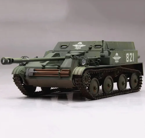 Vista 3 de Tank 3D Puzzles Kits de modelos de plástico, escala 1/35 ruso ASU-57 modelo de destructor de tanques aerotransportado, juguetes para adultos