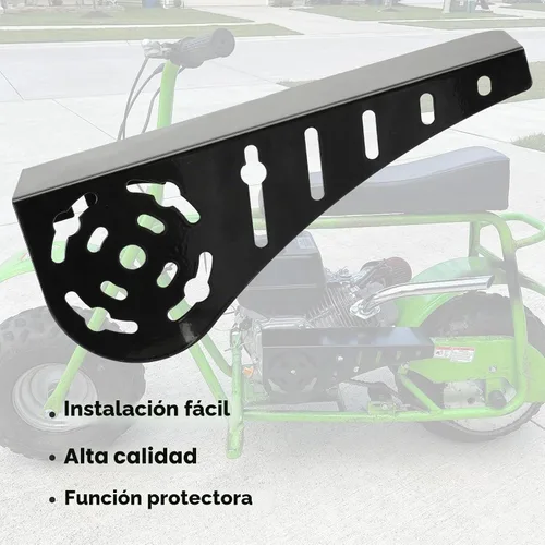 Vista 6 de YOXUFA Mini Protector de Cadena de Minimoto Cubierta de Embrague de Repuesto para Predator 212 196cc 224cc Coleman CT200U Baja Warrior MB200 A-Negro