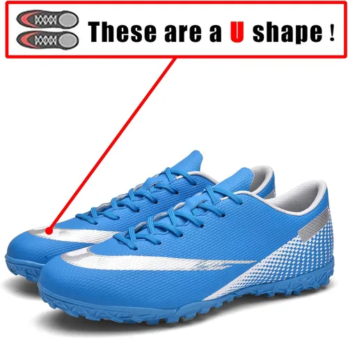 Vista 2 de HaloTeam Zapatos de fútbol para hombre, botas de fútbol profesionales de alta calidad, transpirables, para interiores y exteriores, TFAG