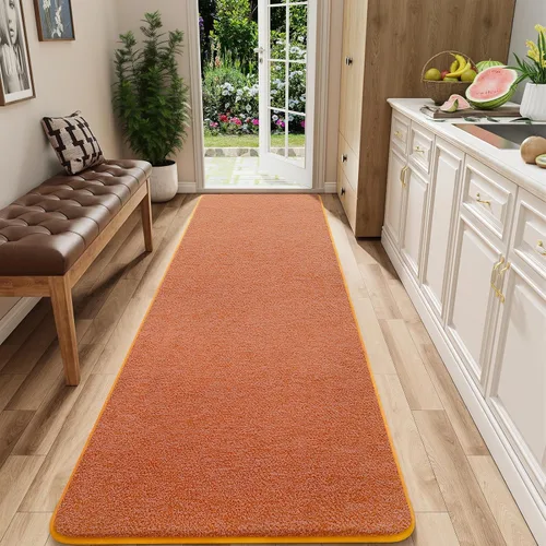 Vista 36 de AROGAN Alfombra Shag de Pasillo de 2 x 4 pies para pasillos, alfombras lavables con espuma viscoelástica para dormitorio, entrada