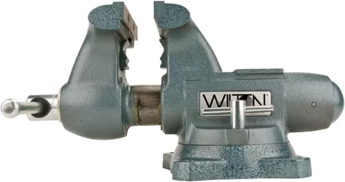 Vista 2 de Wilton Tradesman tornillo de banco, ancho de mandíbula de 5-12", apertura máxima de mandíbula de 5", garganta de 3-34" (modelo 1755)