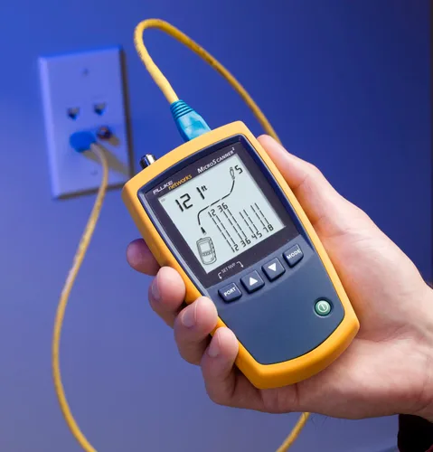 Vista 3 de Fluke Networks MS2-KIT MicroScanner2 Kit de verificación de cable de cobre, soluciona problemas de RJ11, RJ45, coaxial, prueba 10/100/1000Base-T