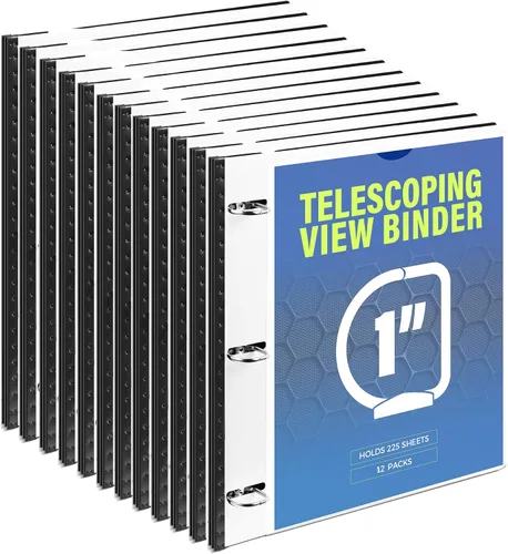 Vista 17 de WOT I Carpeta de 3 Anillos Telescópica (0.75"), Carpeta Flexible Expandible - Diseño Patentado para Fácil Portabilidad, Capacidad para 160 Hojas