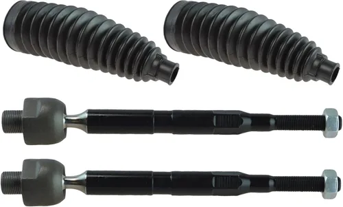Vista 34 de TRQ Kit de dirección delantera con barra de acoplamiento de fuelle de piñón y cremallera compatible con Toyota Echo 2000-2005