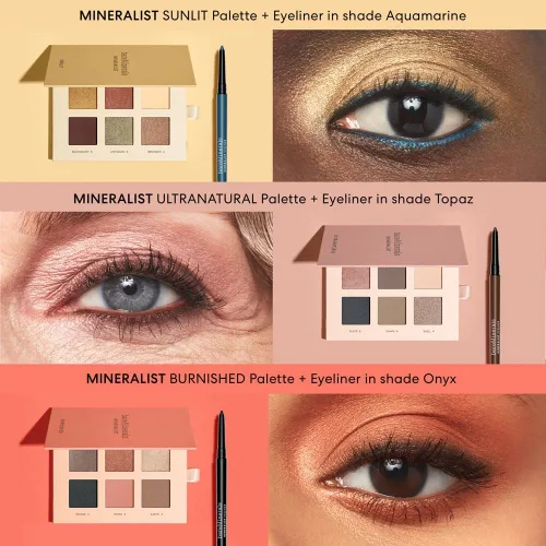 Vista 6 de bareMinerals Mineralist - Delineador de ojos duradero, resistente al agua, a base de minerales, color duradero, a prueba de manchas, a prueba
