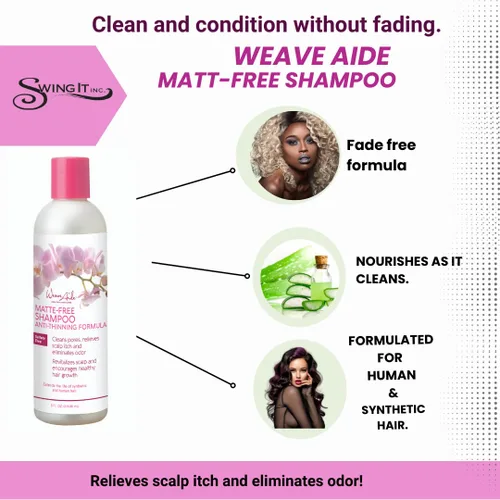 Vista 4 de Champú sin mate Weave Aide 8 Oz