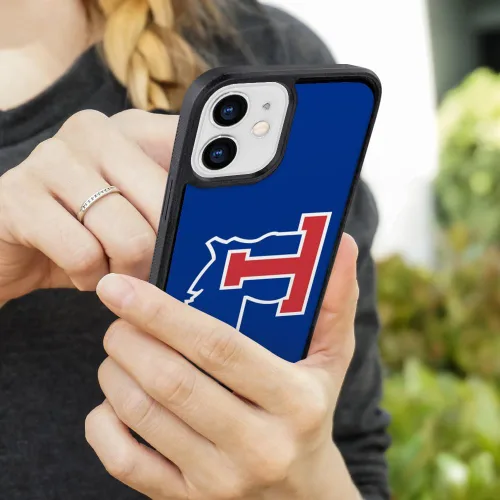 Vista 5 de Louisiana Tech University Bulldogs - Carcasa protectora de goma híbrida para iPhone 12 Pro y 12 de Apple