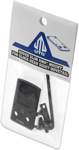 Vista 7 de UTG Super Slim RMR Mount, para la mira trasera Glock, cola de milano, negro