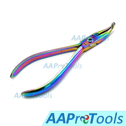 Vista 5 de Color Titanium multi del arco iris cómo curvó el instrumento de doblez dental del alambre de la ortodoncia del alicates