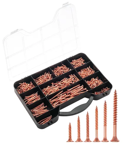 Vista 17 de Mr. Pen - Kit surtido de tornillos para madera, 152 piezas, negro, puntas Phillips, tornillos de madera surtidos, 6 tamaños