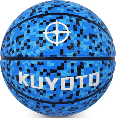 Vista 12 de KUYOTQ - Baloncesto para niños, jóvenes y adultos, tamaño 3/4/5/6/7 (22/25.5/27.5/28.5/29.5"), baloncesto premium de goma o cuero sintético