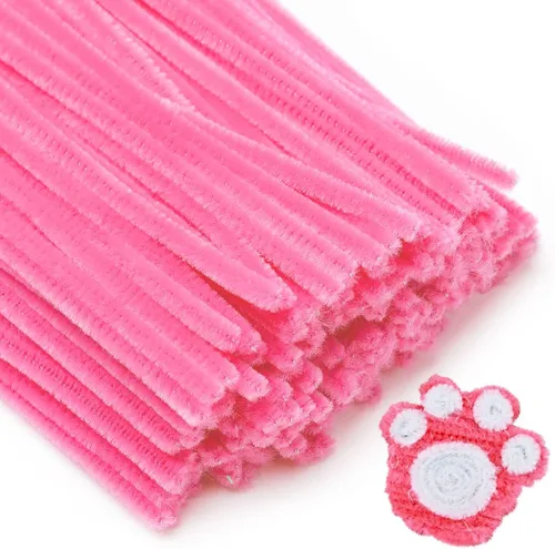 Vista 35 de Eppingwin 200 limpiapipas, limpiadores de pipas con purpurina, suministros de manualidades, tallos de felpilla de 10 colores para proyectos