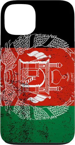 Vista 7 de iPhone 11 Pro Max Grunge bandera de Afganistán Vintage South Asia Pashto Dari estuche de regalo